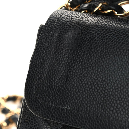 Chanel Caviar Quilted Medium Double Flap Black 10 of 12