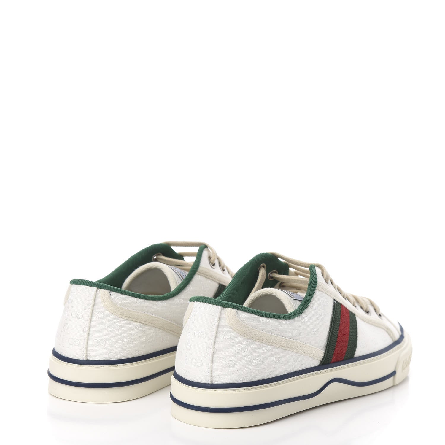Gucci Jacquard Mini GG Monogram Web Womens 1977 Tennis Sneakers 37 White 4 of 8