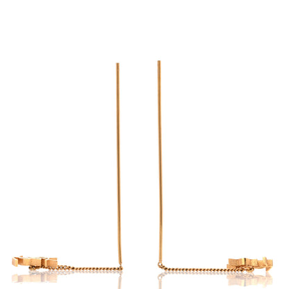 Saint Laurent Metal Opyum Threader Earrings Gold 3 of 4