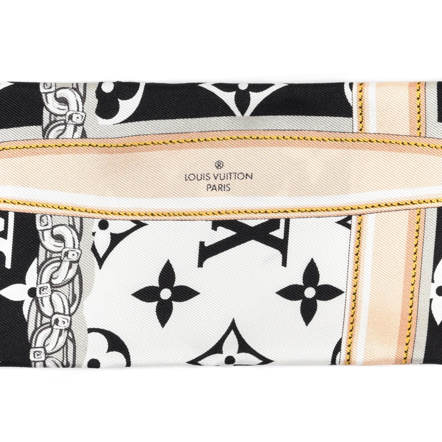 Louis Vuitton Silk Monogram Confidential Bandeau Black 3 of 5