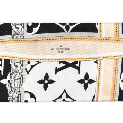 Louis Vuitton Silk Monogram Confidential Bandeau Black 3 of 5