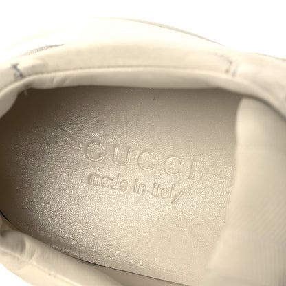 Gucci Soft Calfskin Mens Rhyton Sneakers 11.5 Ivory 9 of 15