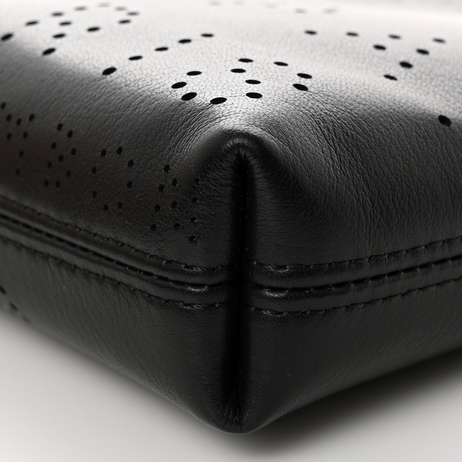 Chanel Calfskin Eyelets Clutch Black 6 of 8