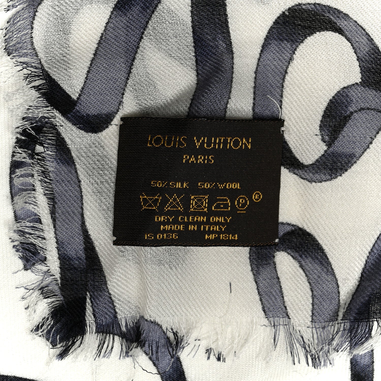 Louis Vuitton Silk Wool Volez Voguez Voyagez Stole 1732780