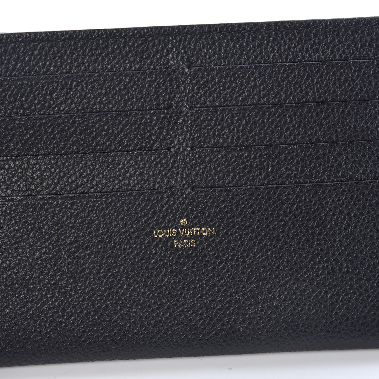 Calfskin Felicie Chain Wallet Card Holder Insert Black