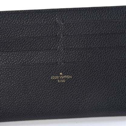 Louis Vuitton Calfskin Felicie Chain Wallet Card Holder Insert Black 6 of 6