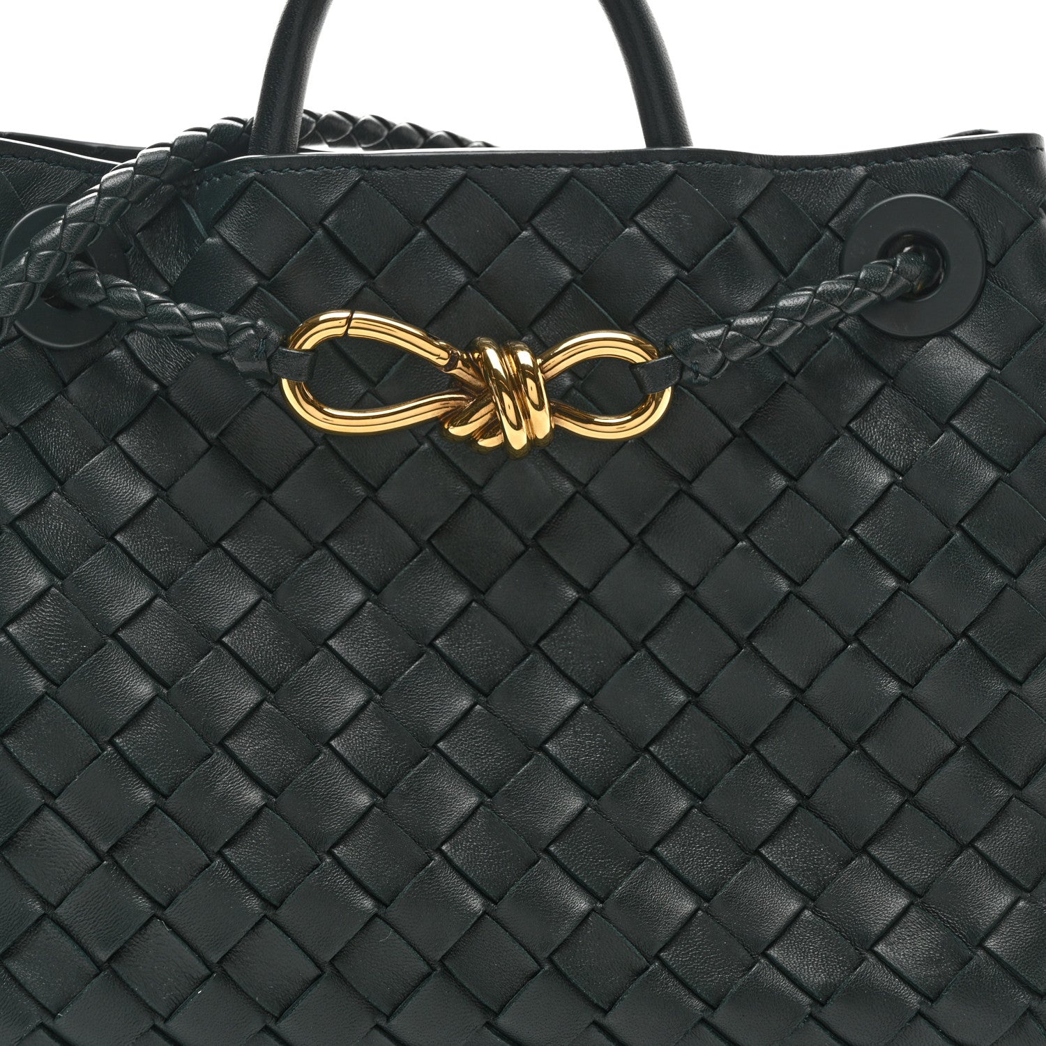 Bottega Veneta Nappa Intrecciato Small Andiamo Shoulder Bag Emerald Green 6 of 8