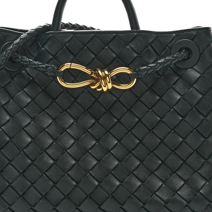 Bottega Veneta Nappa Intrecciato Small Andiamo Shoulder Bag Emerald Green 6 of 8