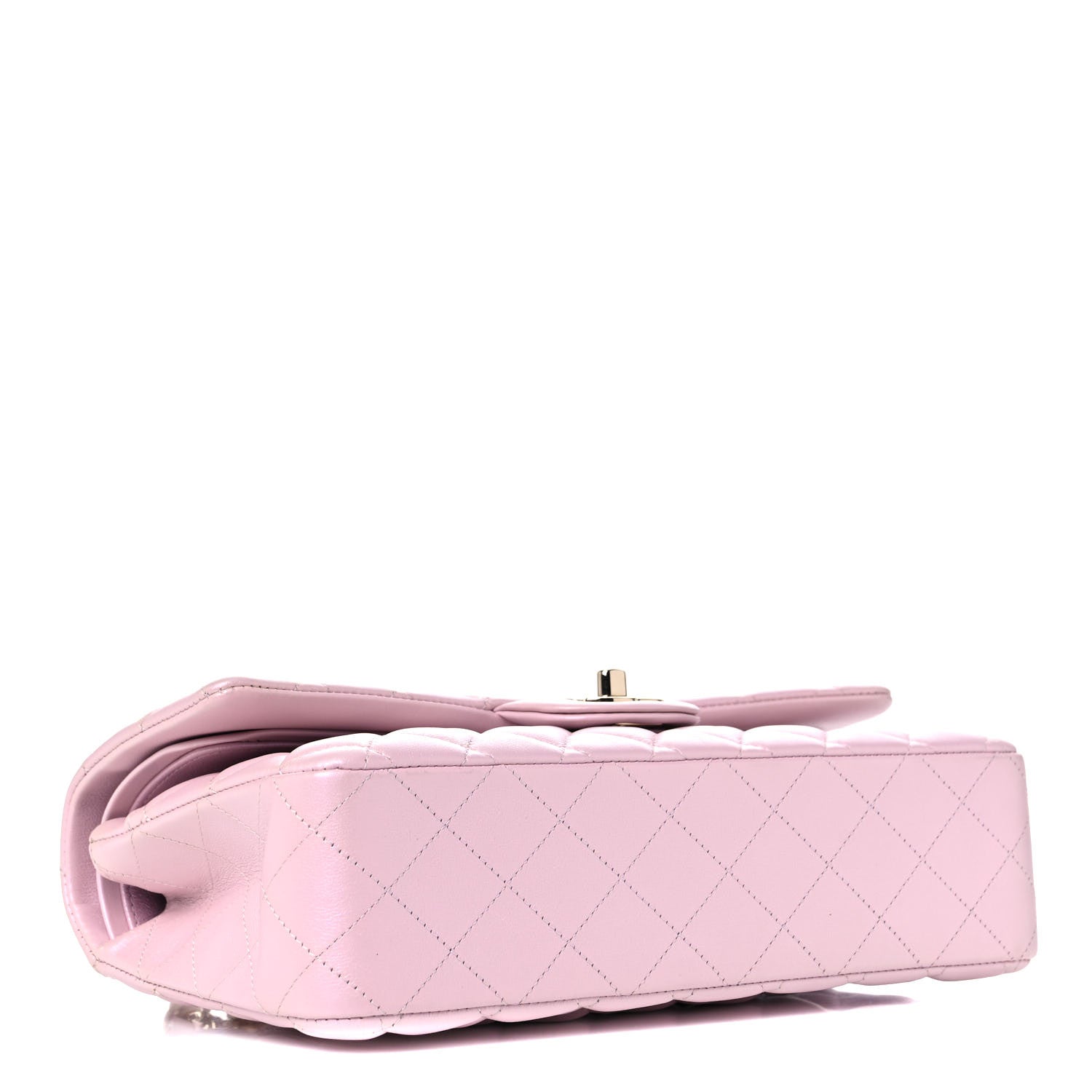 Chanel Iridescent Calfskin Quilted Medium Double Flap Light Pink 4 of 12