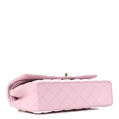 Chanel Iridescent Calfskin Quilted Medium Double Flap Light Pink 4 of 12