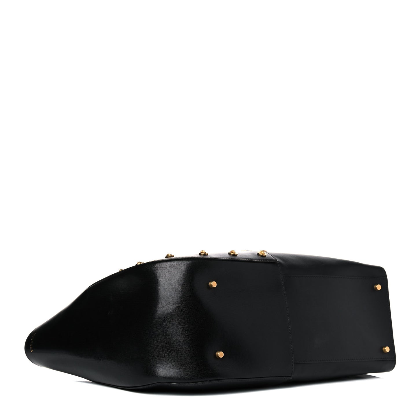 Calfskin Medallion Tribute Tote Black