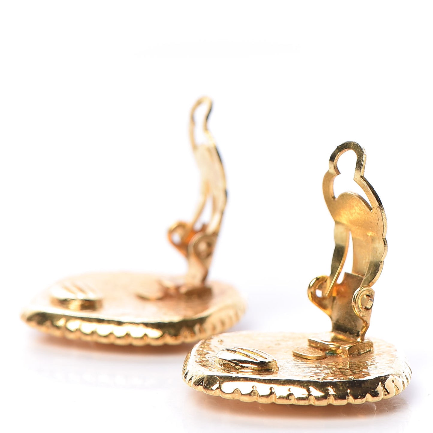 CC Clip On Earrings Gold
