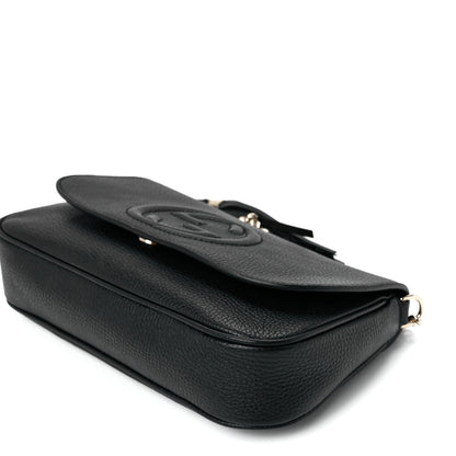 Gucci Pebbled Calfskin Medium Soho Flap Crossbody Black 12 of 12