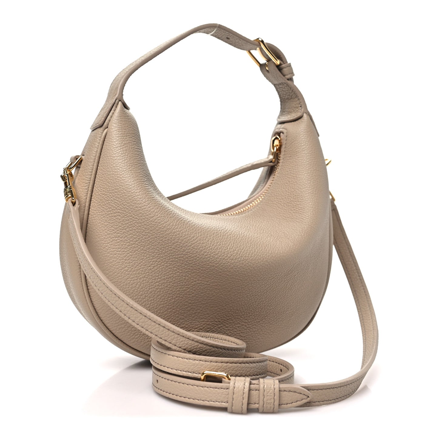 Supple Grained Calfskin Teen Lulu Shoulder Bag Safari