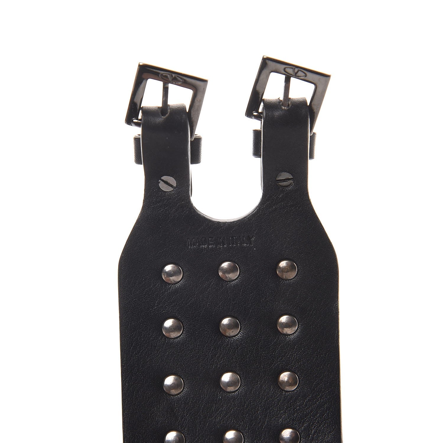 Valentino Garavani Vitello Rockstud Bracelet Black 5 of 5