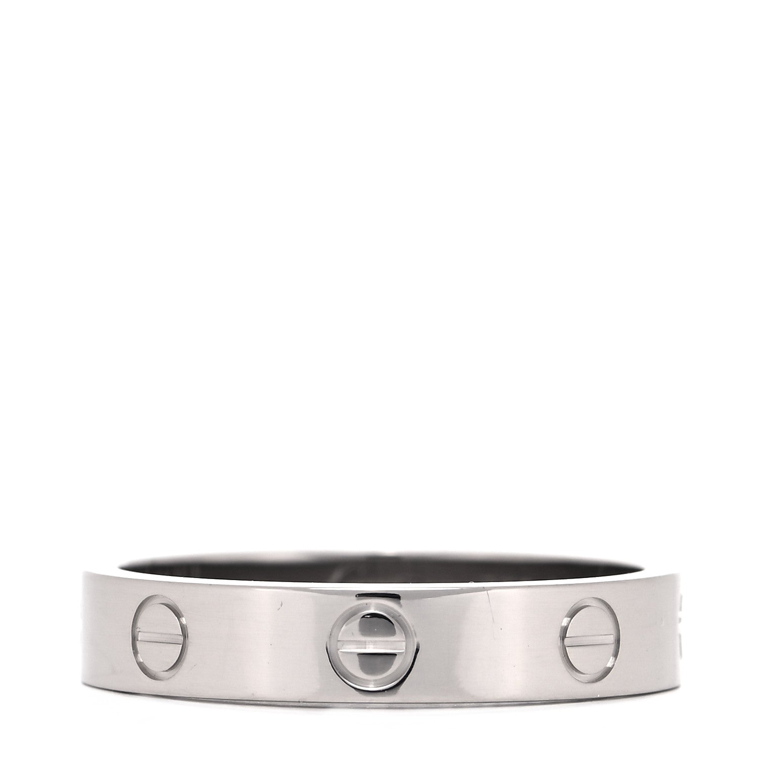 Cartier 18K White Gold 3.5mm LOVE Wedding Band Ring 57 8 5 of 8