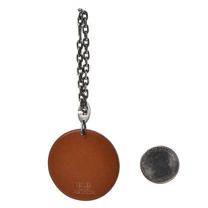 Hermes Barenia Horse Key Chain Fauve 2 of 8