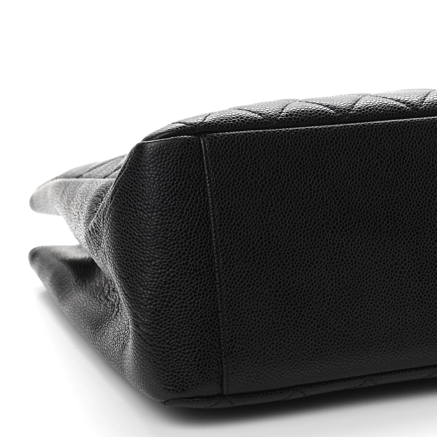 Caviar Quilted Grand Shopping Tote GST Black
