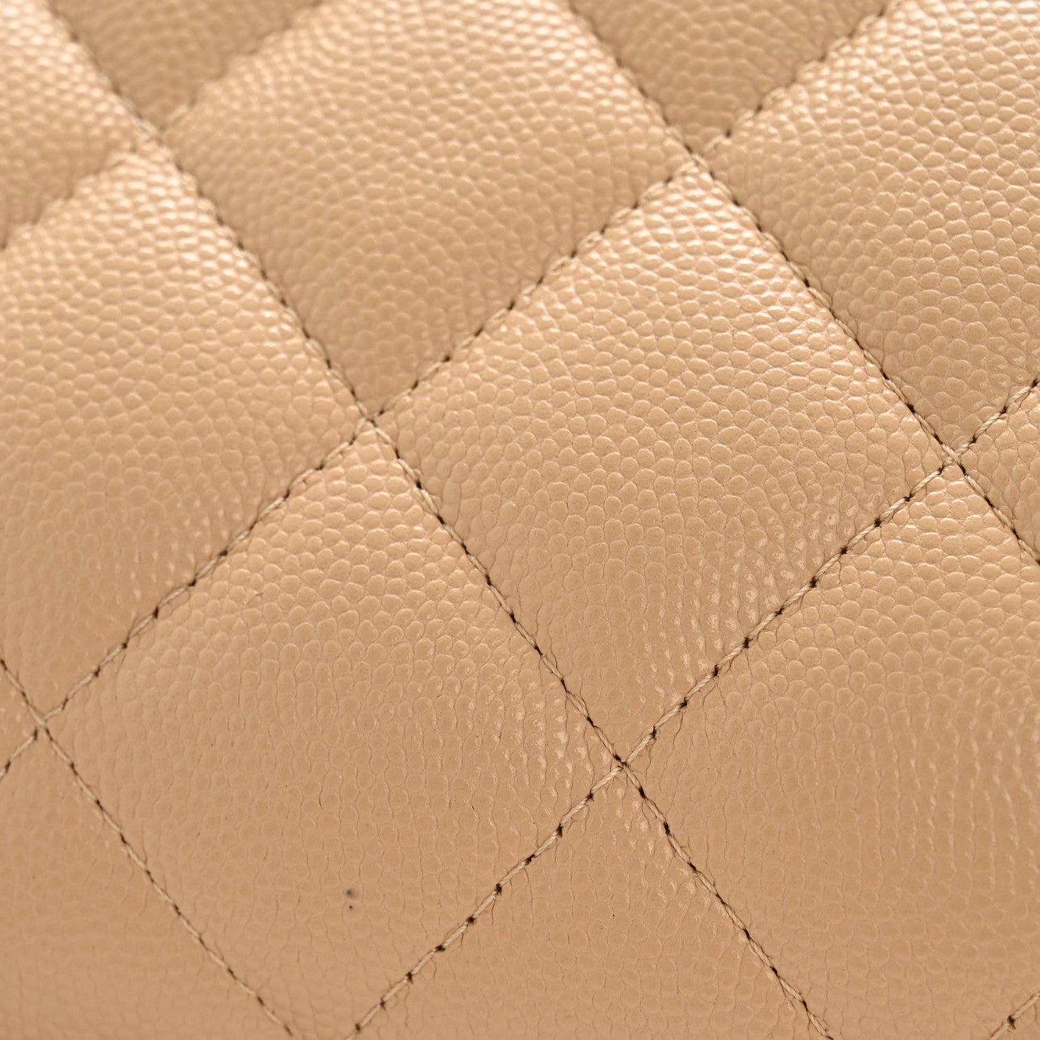 Chanel Caviar Quilted Jumbo Double Flap Beige 12 of 13