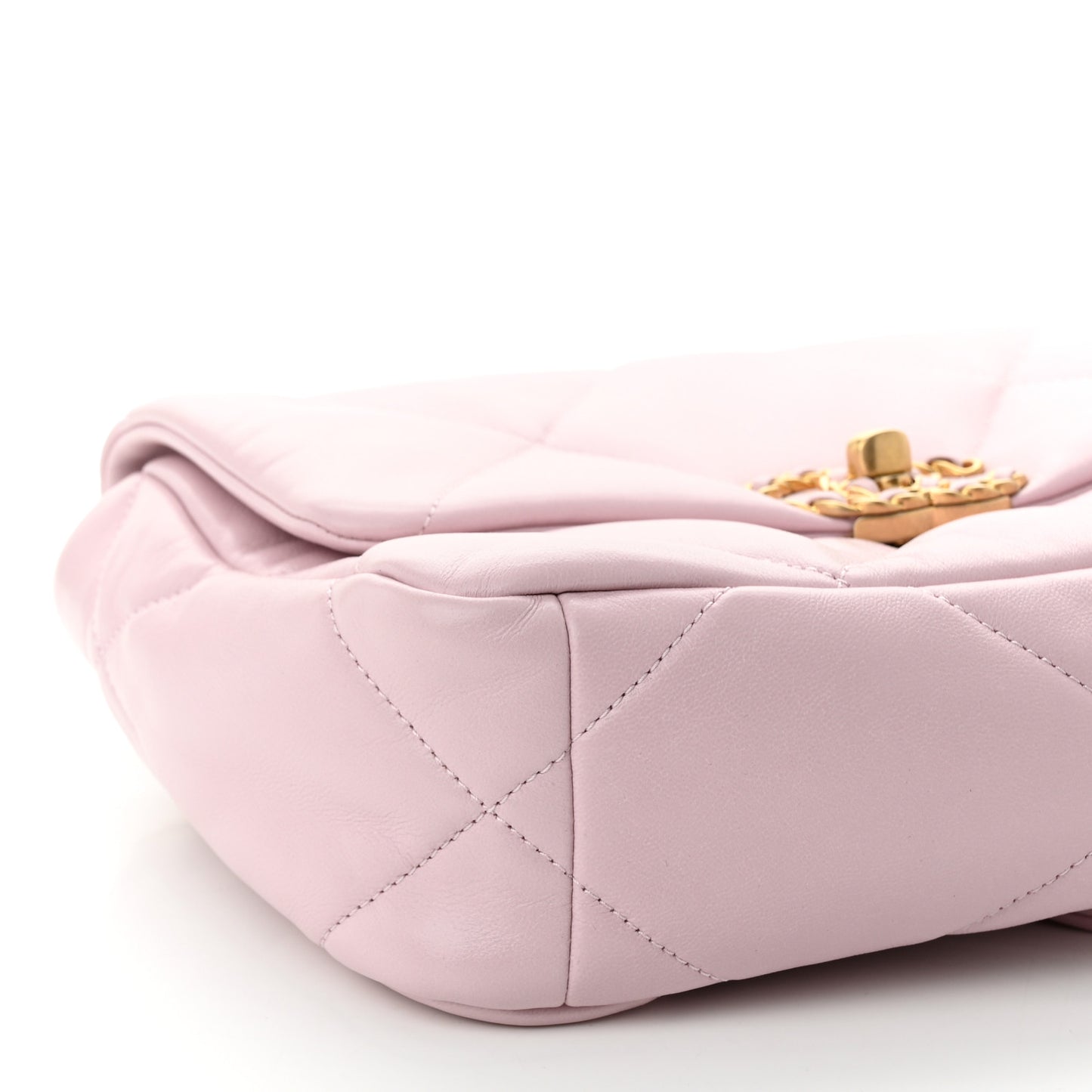 Lambskin Quilted Medium Chanel 19 Flap Light Pink