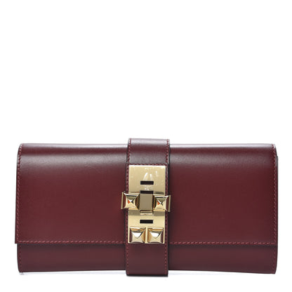 Hermes Tadelakt Medor 23 Clutch Rouge H 1 of 9