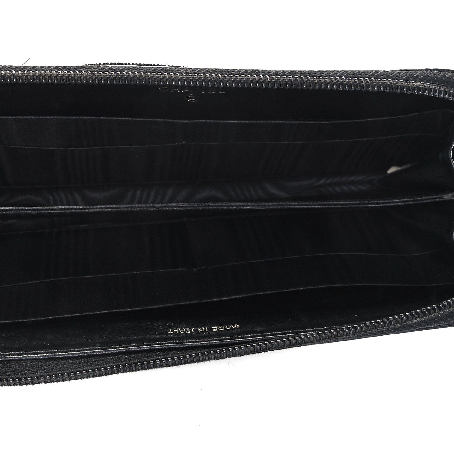 Chanel Caviar Large Timeless CC Zip Around Wallet Black 5 of 9