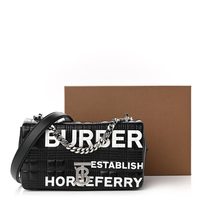 Burberry Patent Quilted Horseferry Print Small Lola Bag Black 9 of 9