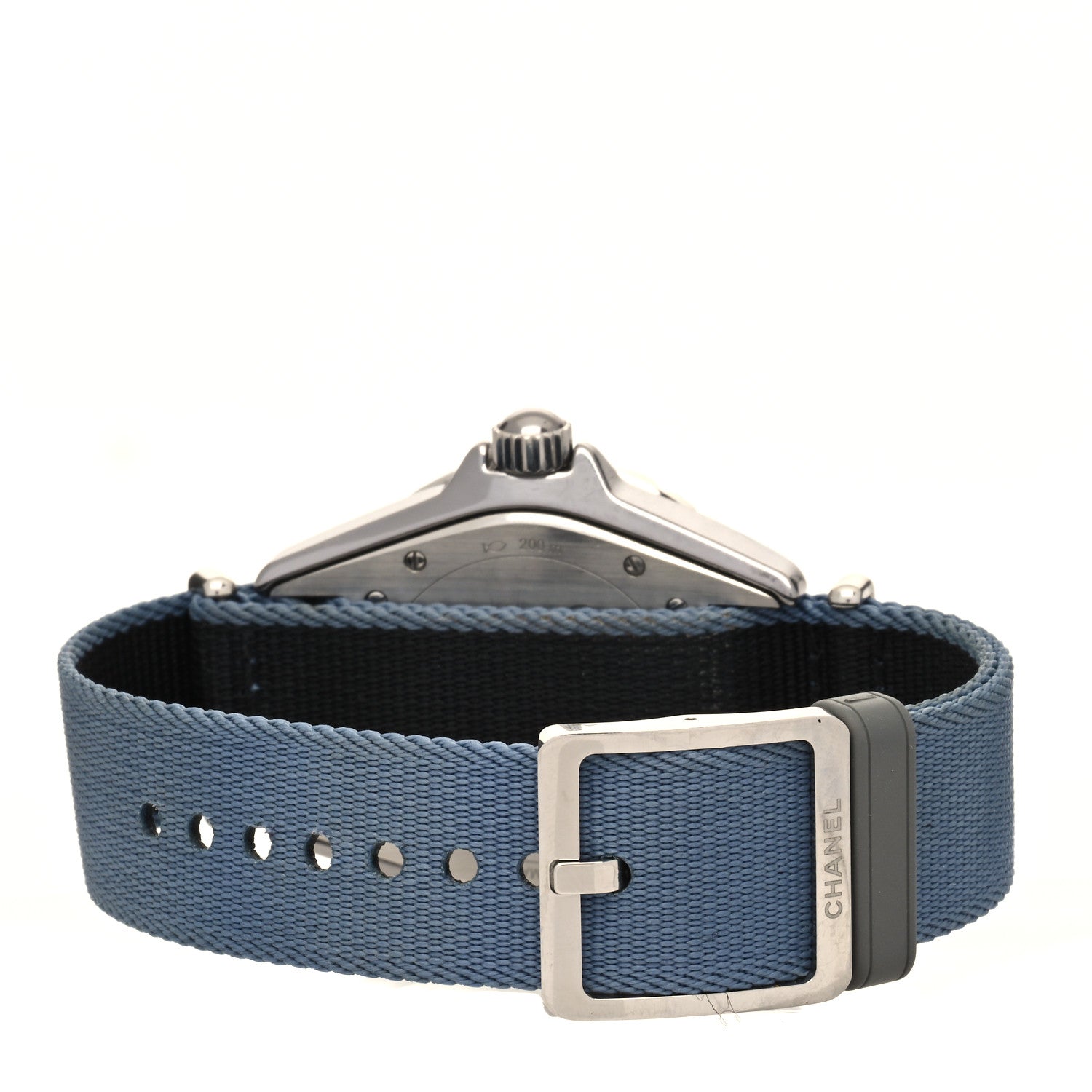 Chanel Titanium Ceramic Nylon 38mm J12 Automatic Watch Blue 3 of 5