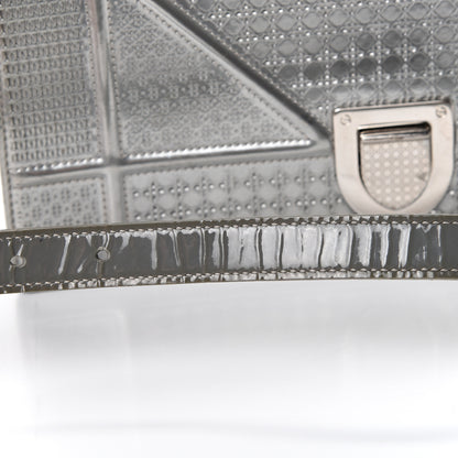 Christian Dior Metallic Patent Micro-Cannage Medium Diorama Flap Bag Silver 14 of 14