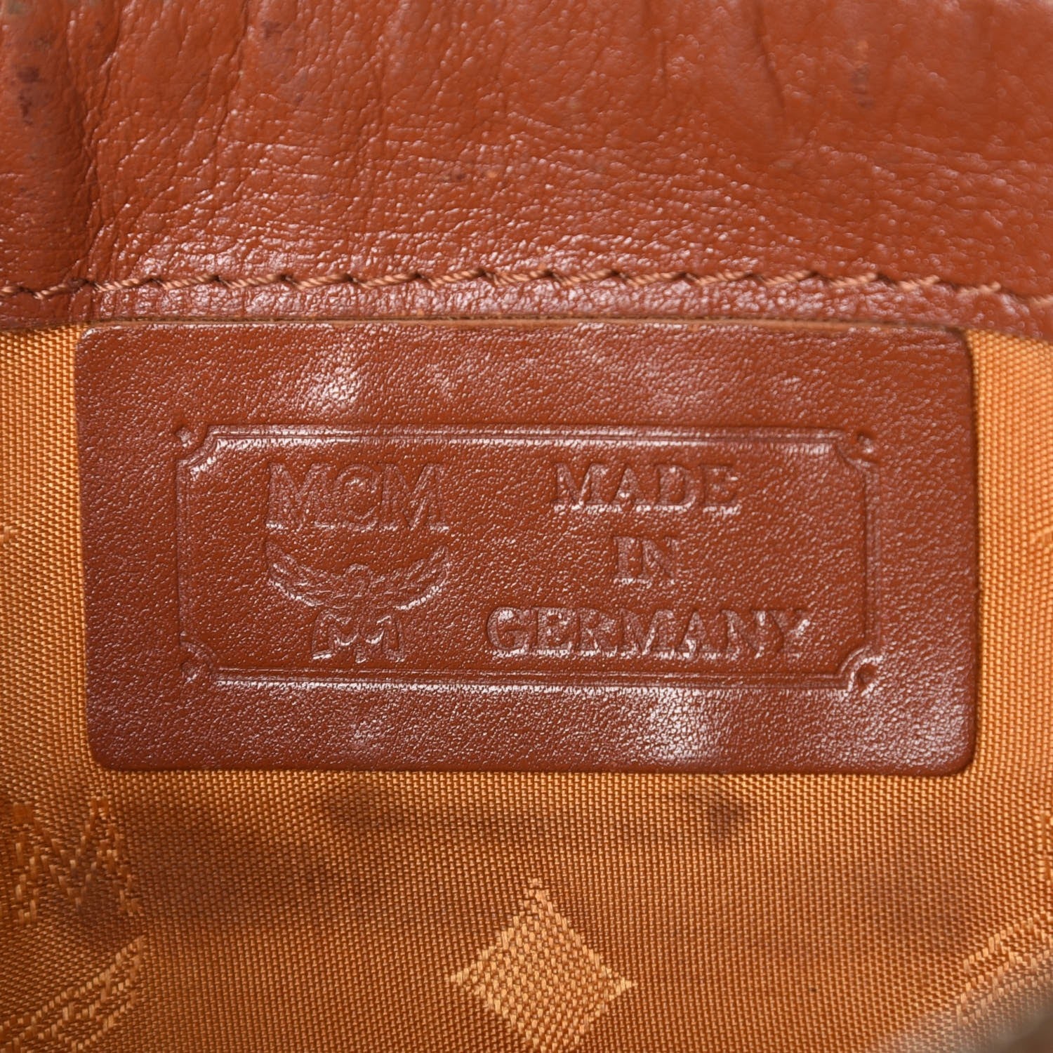 MCM Visetos Mini Boston Bag Cognac 6 of 16