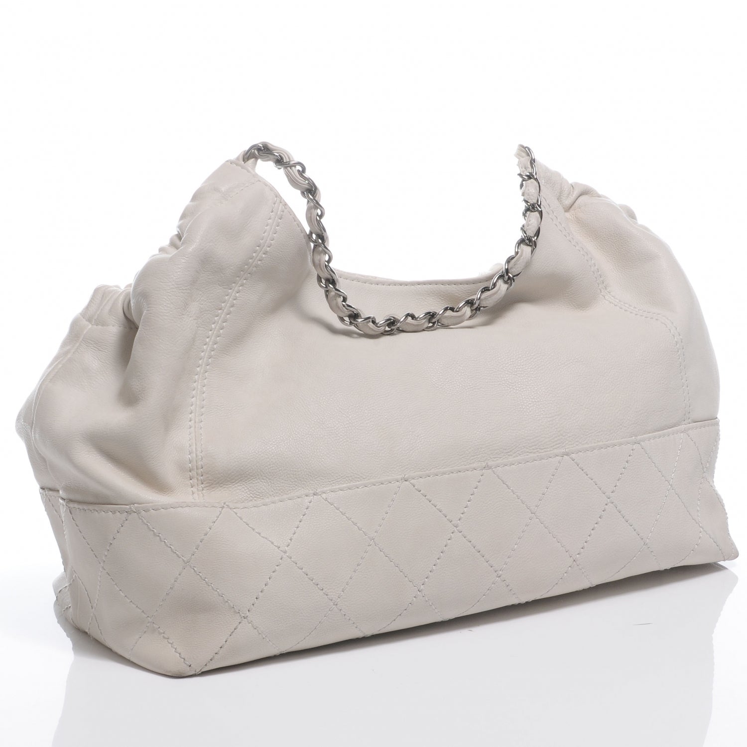 Chanel Leather Baby Coco Cabas White 3 of 7