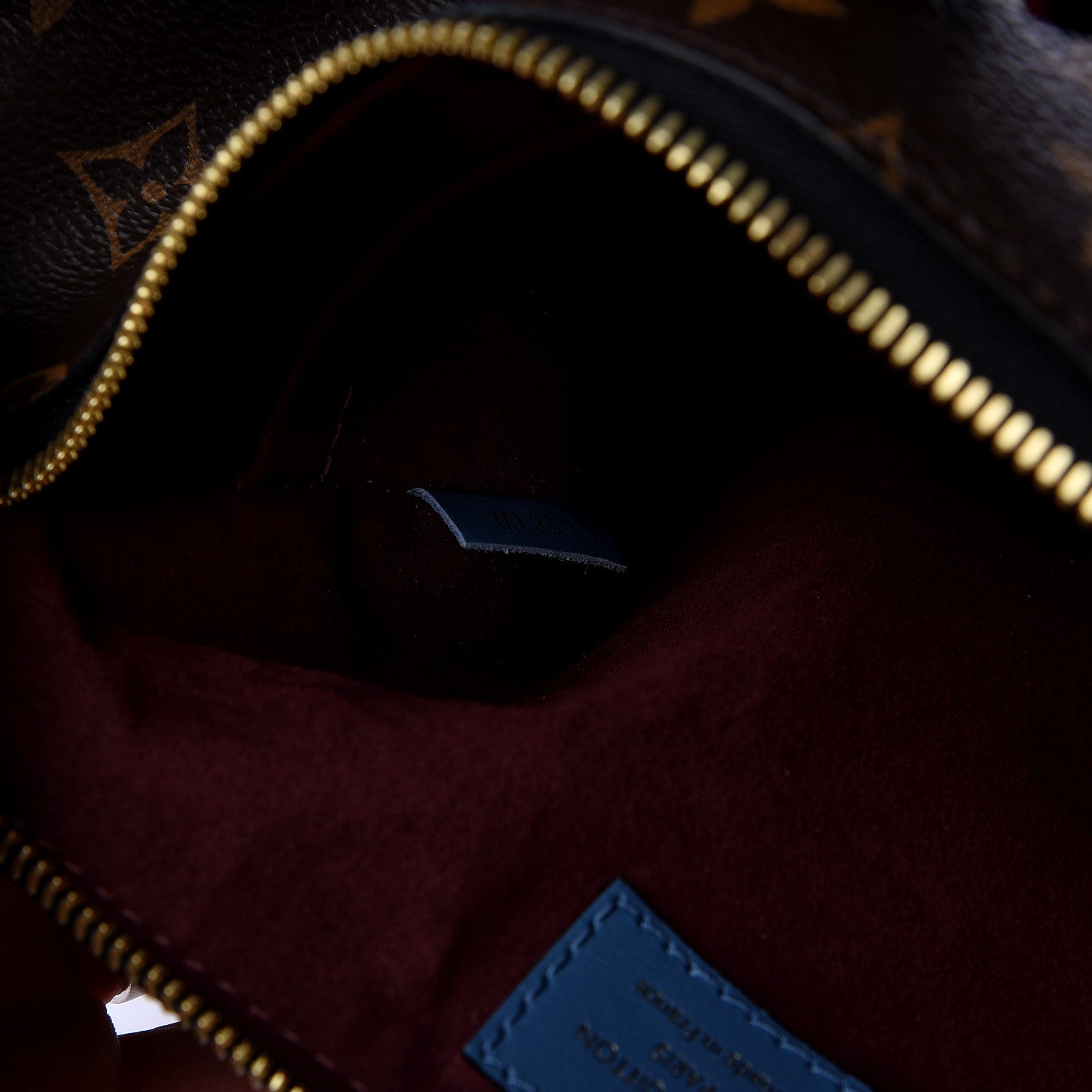 Louis Vuitton Monogram Beaubourg Hobo Mini Bordeaux Red Peach Safran Blue Jean Blue 6 of 9