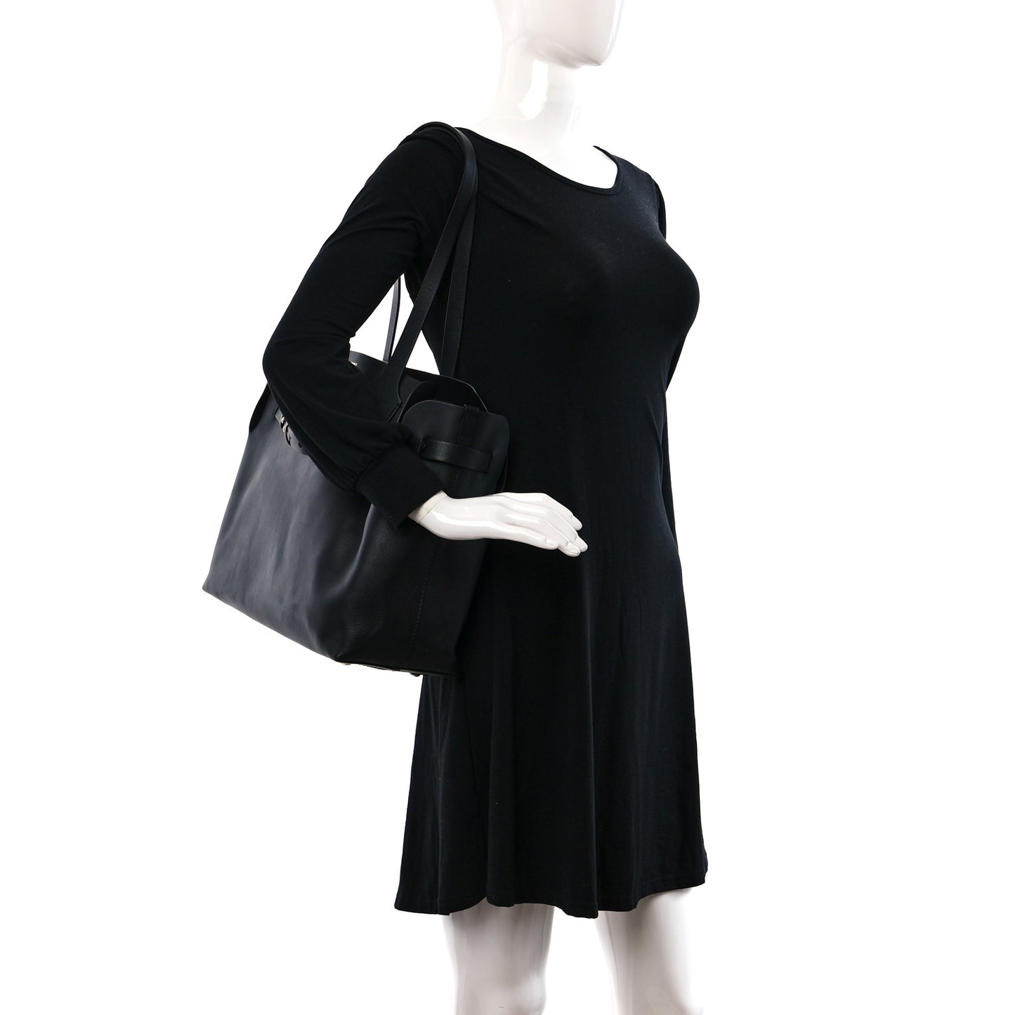 Soft Calfskin Medium Belt Bag Black