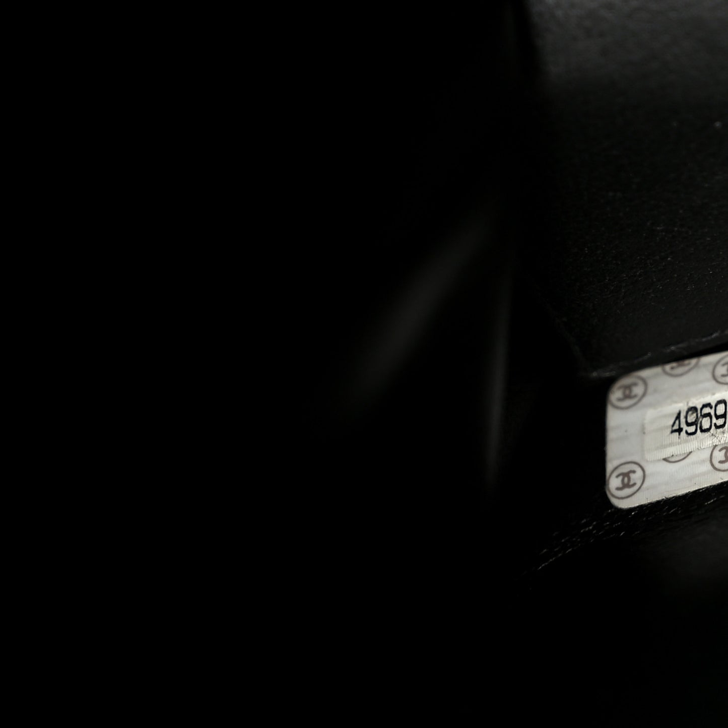 Glazed Calfskin Single Flap Black