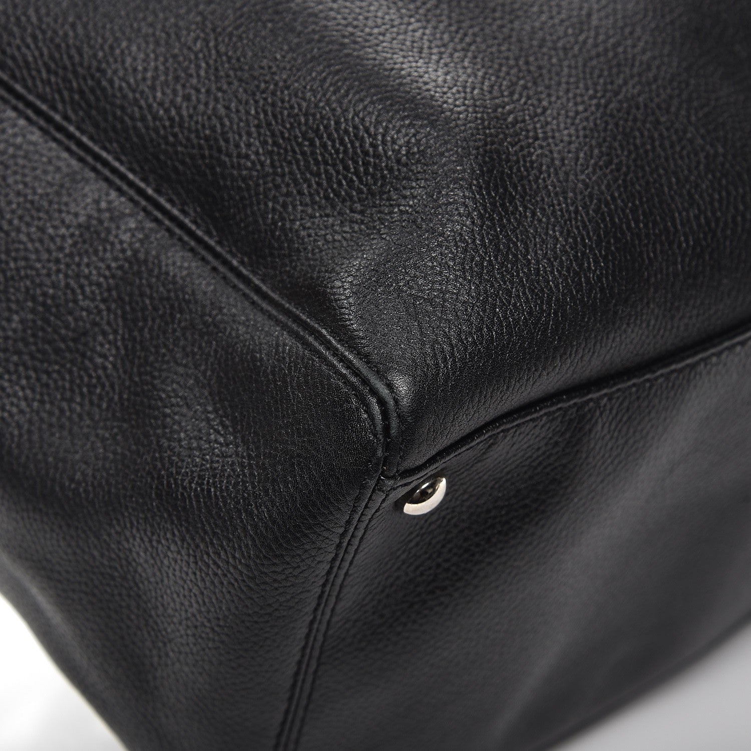 Chanel Calfskin Cerf Executive Shopper Tote Black 9 of 13