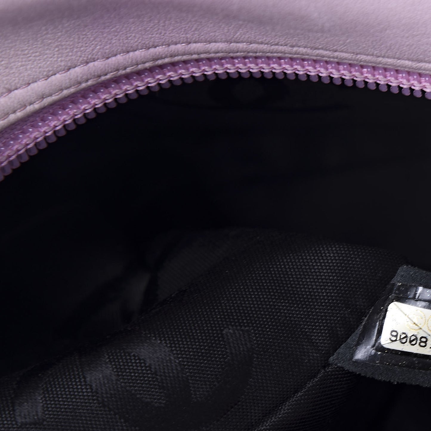 Calfskin Quilted Large Cambon Bowler Pink Black