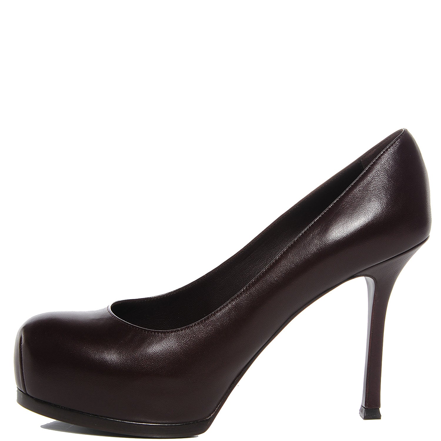 Saint Laurent Nappa Leather Tribtoo 80 Pumps Prune 38.5 1 of 7