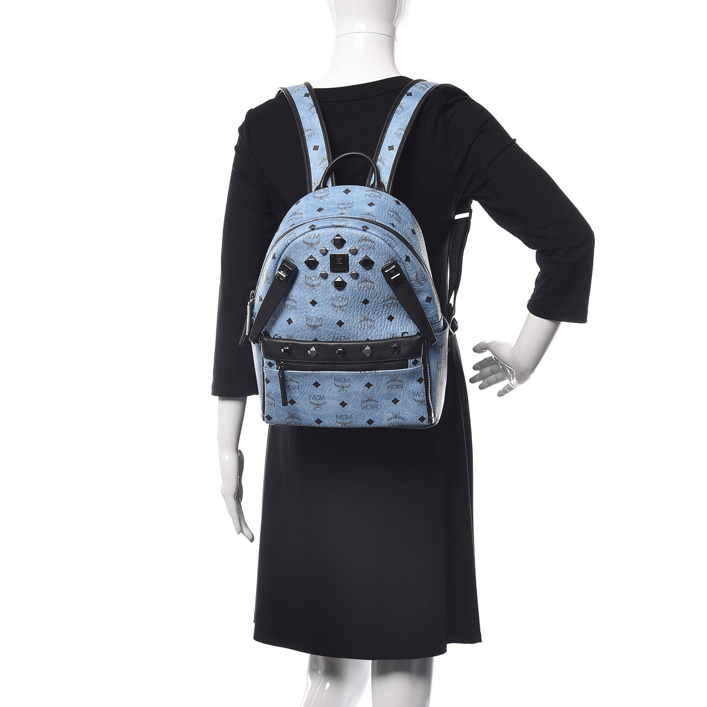 Visetos Studded Small Dual Stark Backpack Munich Blue