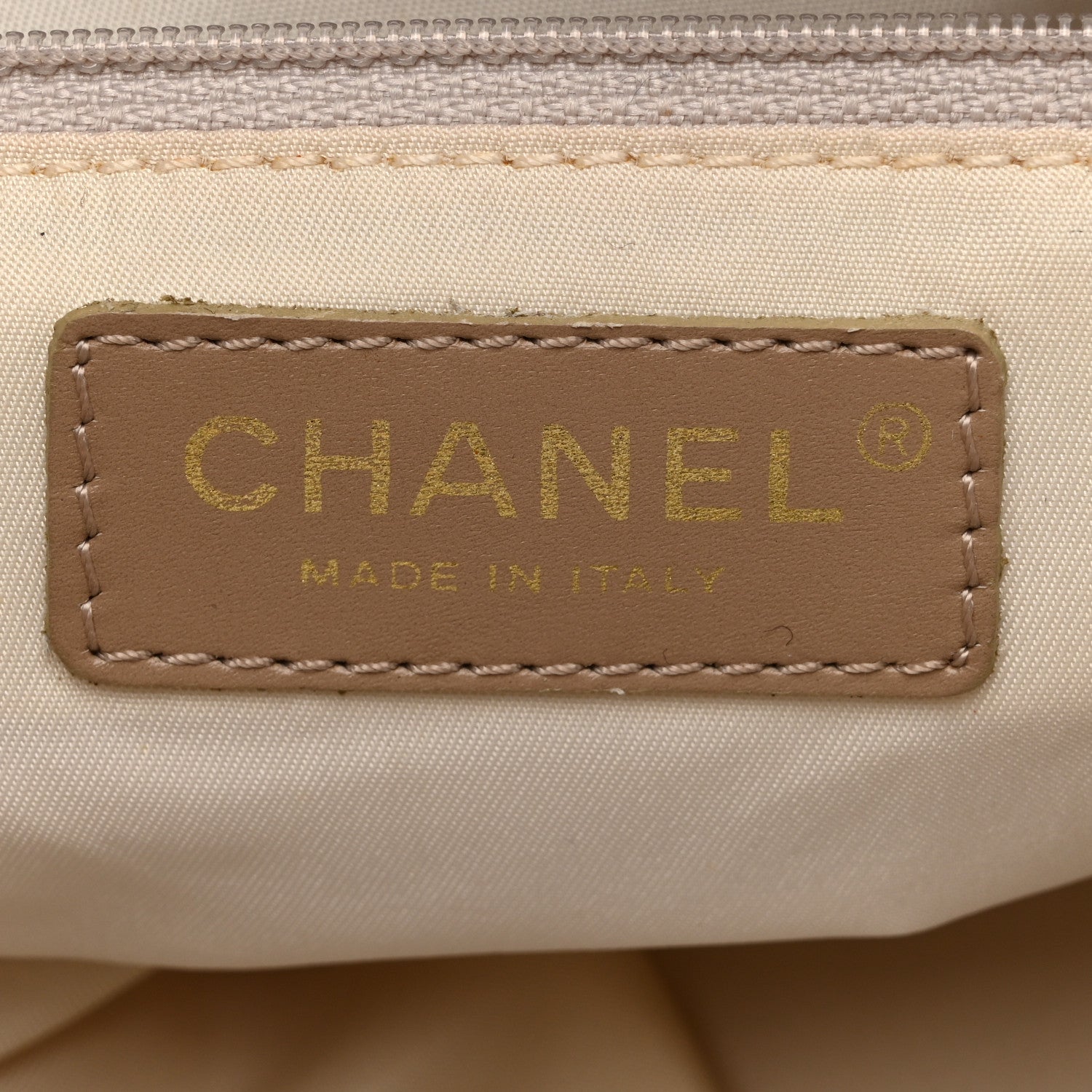 Chanel Nylon Travel Bowler Beige 6 of 14