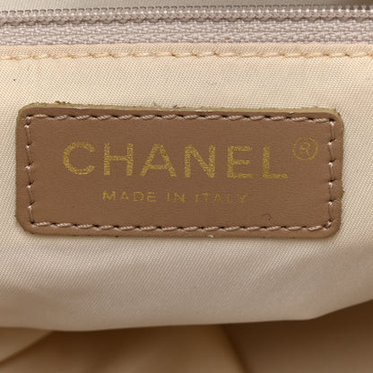 Chanel Nylon Travel Bowler Beige 6 of 14