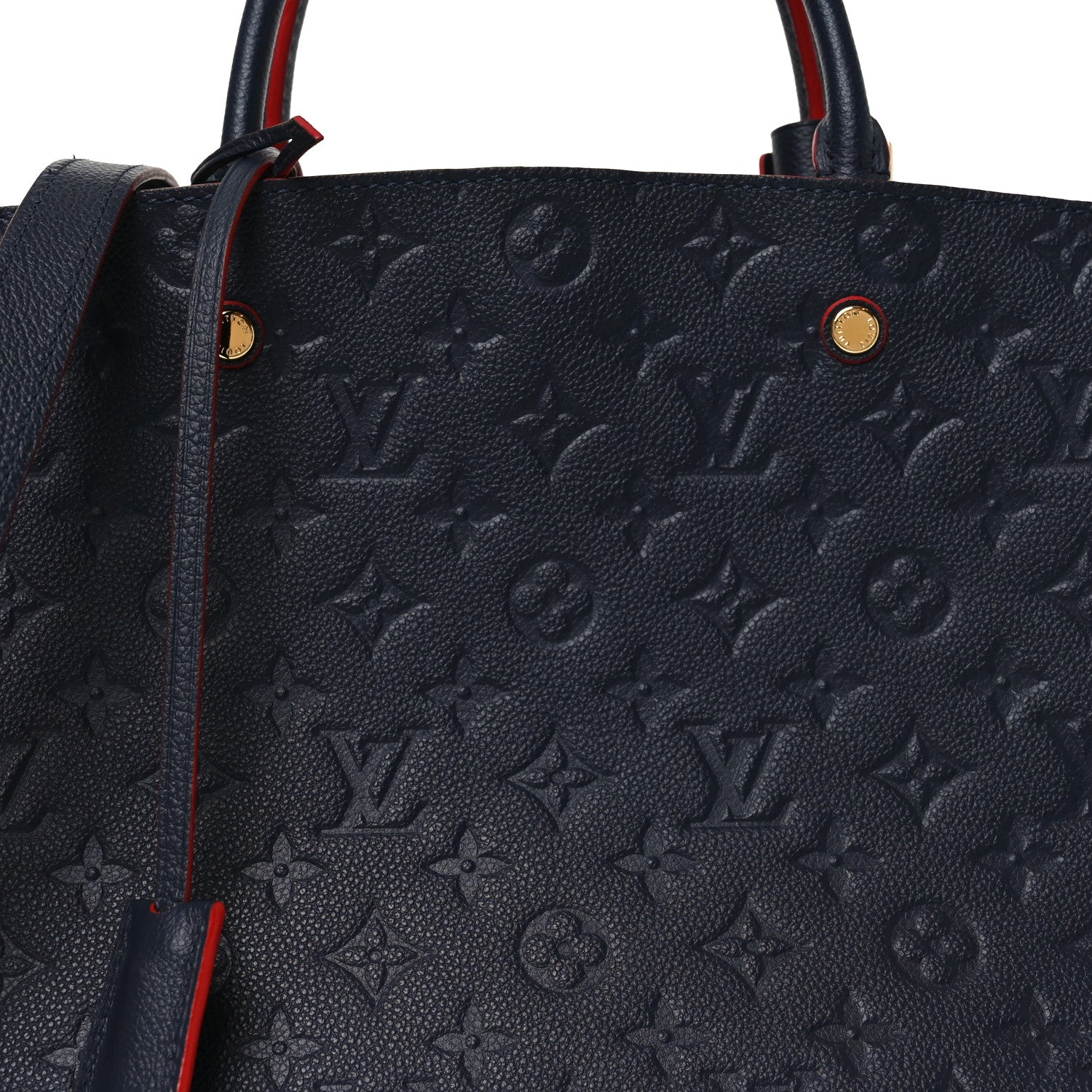 Louis Vuitton Empreinte Montaigne MM Marine Rouge 7 of 9