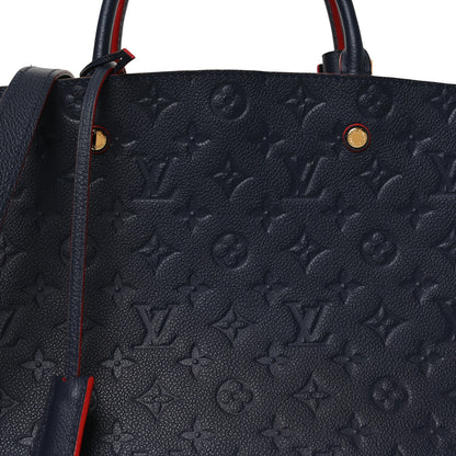 Louis Vuitton Empreinte Montaigne MM Marine Rouge 7 of 9