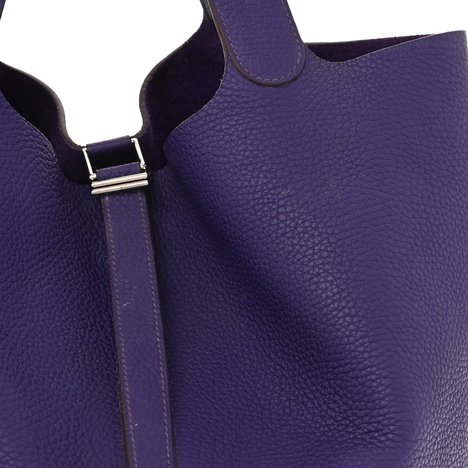 Hermes Taurillon Clemence Picotin Lock 26 GM Iris 12 of 12