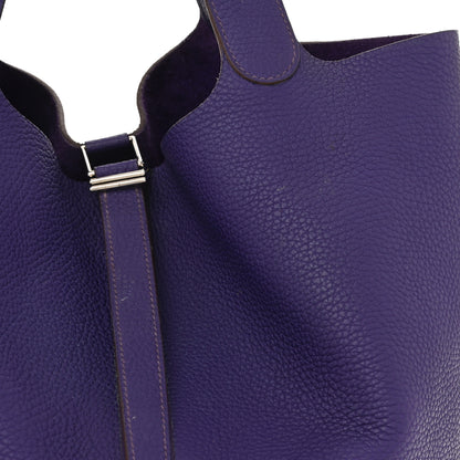 Hermes Taurillon Clemence Picotin Lock 26 GM Iris 12 of 12