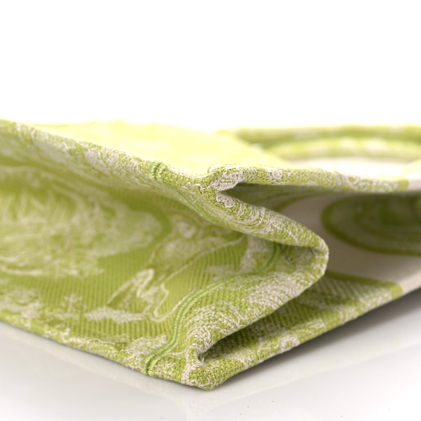 Canvas Embroidered Dioriviera Toile De Jouy Book Tote D-Lite Green