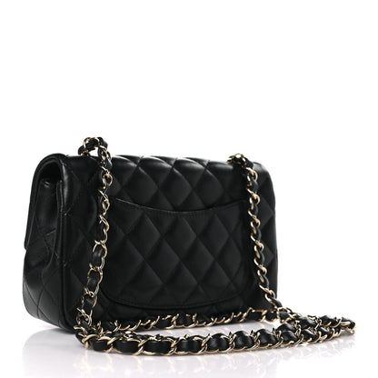 Chanel Lambskin Quilted Mini Rectangular Flap Black 3 of 11