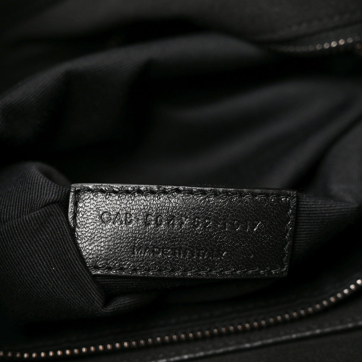 Saint Laurent Calfskin Ring Tote Black Brown 7 of 11