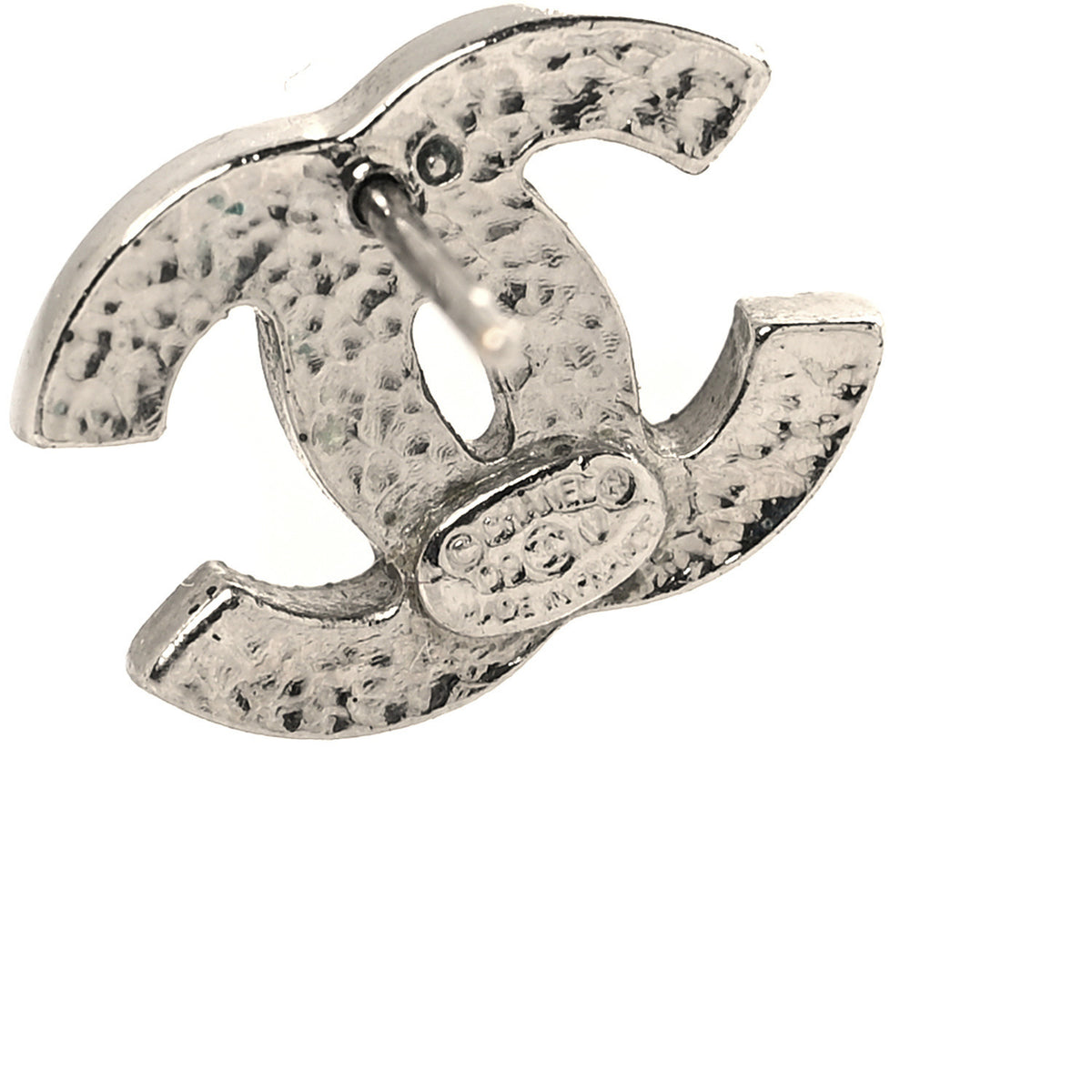 Crystal CC Earrings Silver