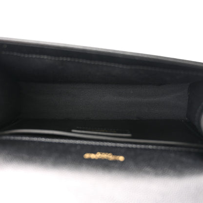 Saint Laurent Grain De Poudre Small Monogram Kate Satchel Black 5 of 11
