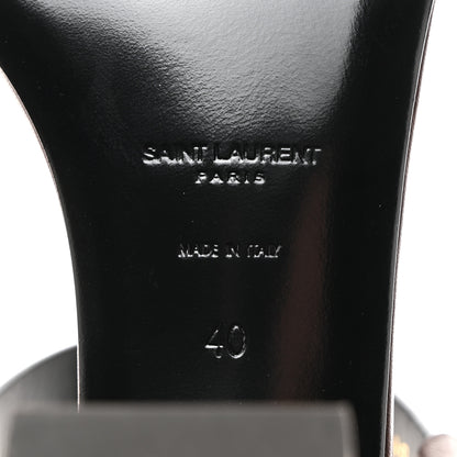 Saint Laurent Calfskin Cassandra 75 Sandals 40 Moro 8 of 9